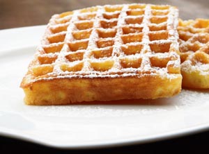 Gaufre savoureuse au sucre