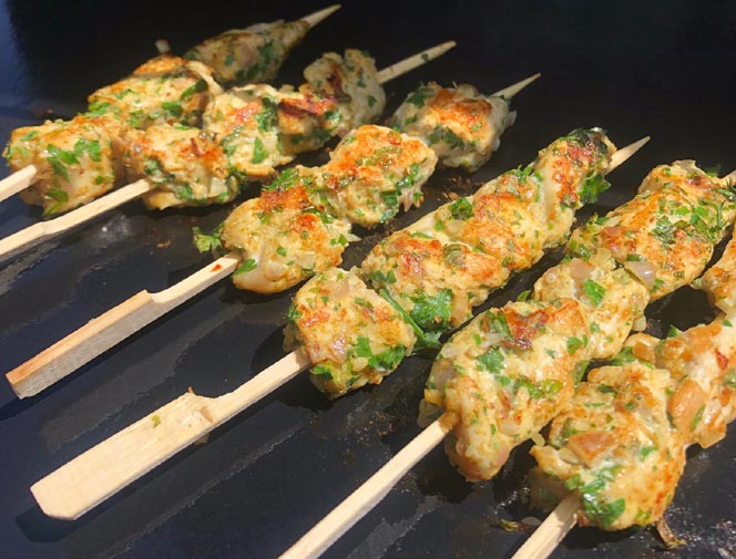 Brochettes à la plancha