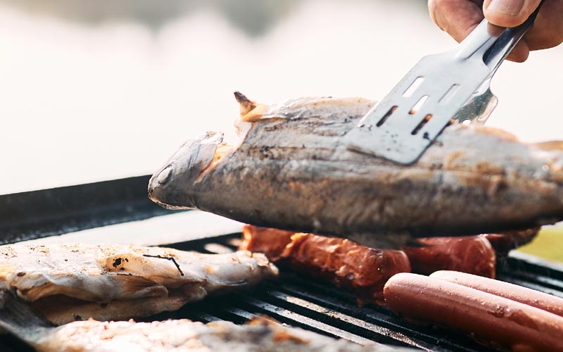 Poisson au barbecue