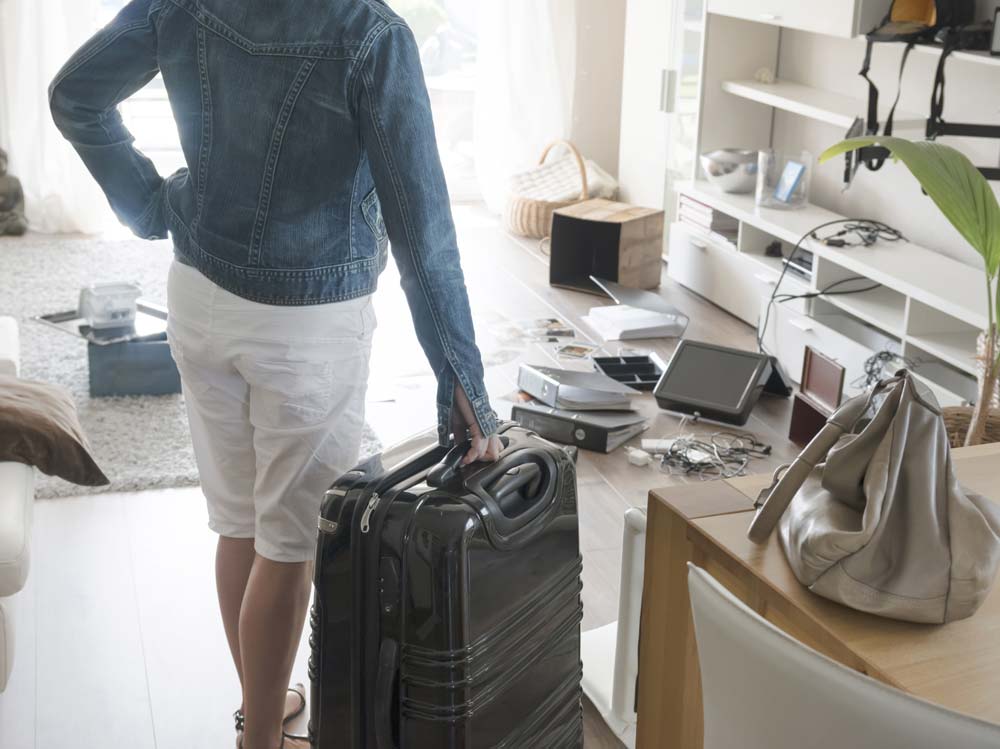 De retour de vacances après un cambriolage