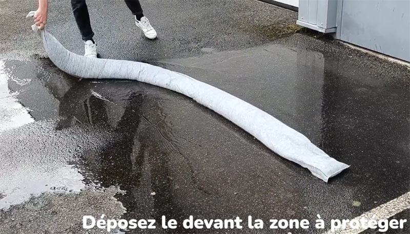 Une barrière anti-inondation efficace.