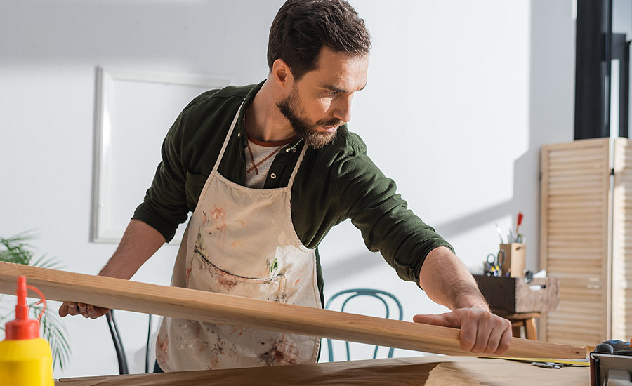 Couper un plan de travail sans éclats.